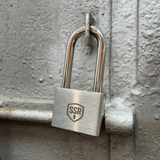 Custom Logo Stainless Steel Rectangular Padlock - Bulk Heavy Duty Lock for Gym Lockers & Storage Units