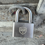 Custom Logo Stainless Steel Rectangular Padlock - Bulk Heavy Duty Lock for Gym Lockers & Storage Units