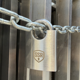 Imprintable Maximum Security Full Shrouded Padlock - Outdoor & High-Safety Facility Bulk Orders
