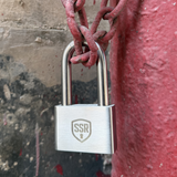 Custom Logo Stainless Steel Rectangular Padlock - Bulk Heavy Duty Lock for Gym Lockers & Storage Units