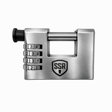 Bulk Keyed-Access Horizontal Combination Padlock - Custom Branded Lock for Public Facilities & Rental Services For Containers, Selfstorage and Warehouse